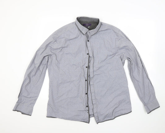 Taylor & Cutter Mens Blue    Button-Up Size XL