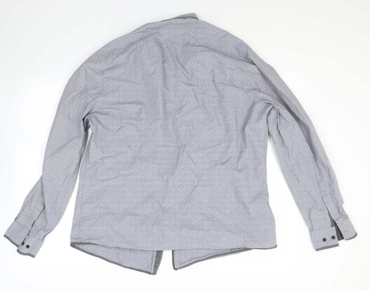 Taylor & Cutter Mens Blue    Button-Up Size XL