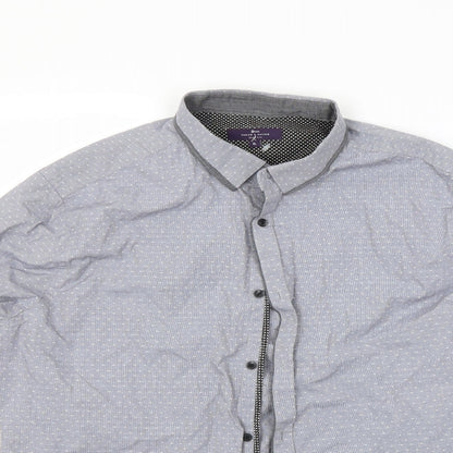 Taylor & Cutter Mens Blue    Button-Up Size XL