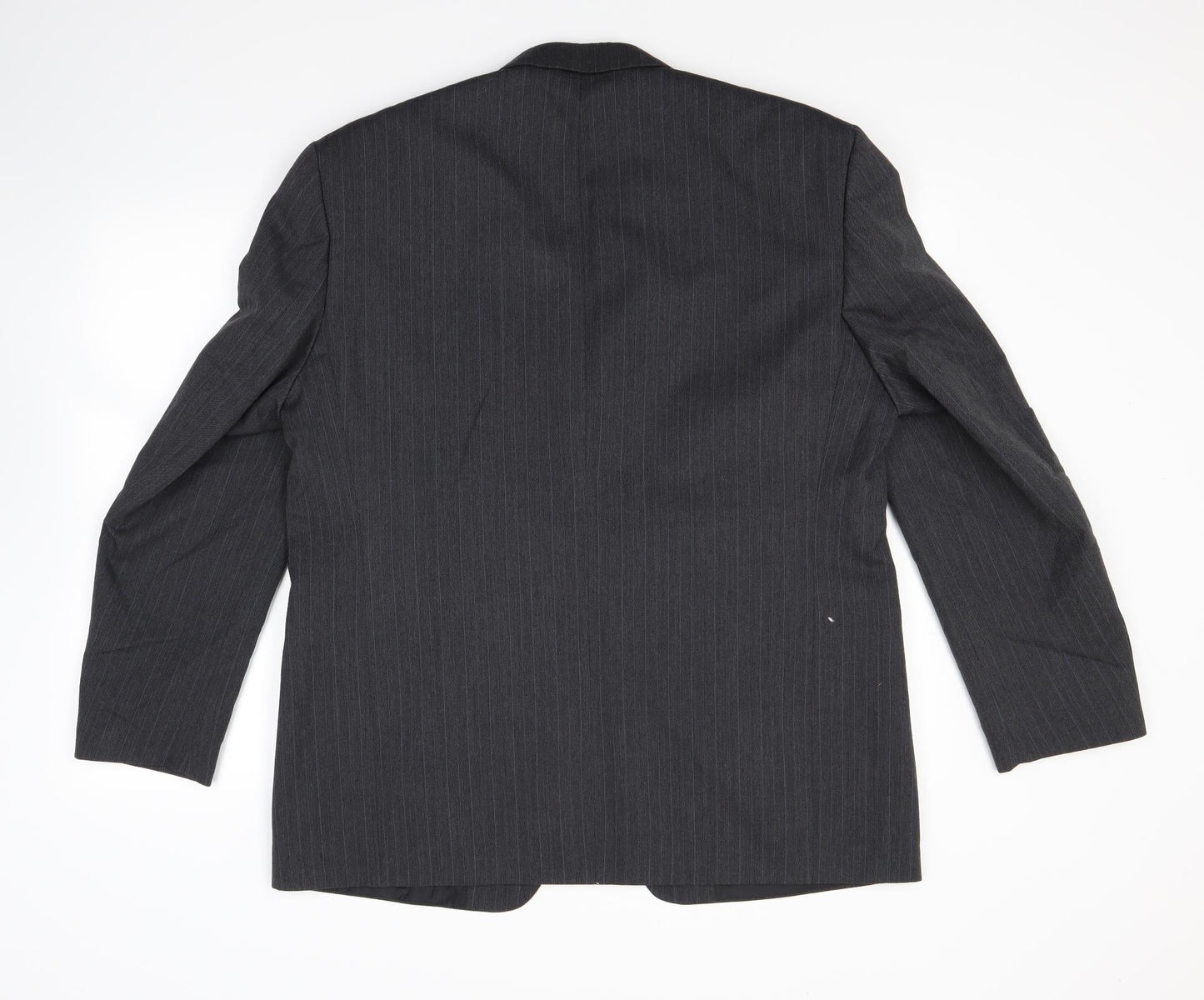 Armando Mens Grey Striped  Jacket Blazer Size 42