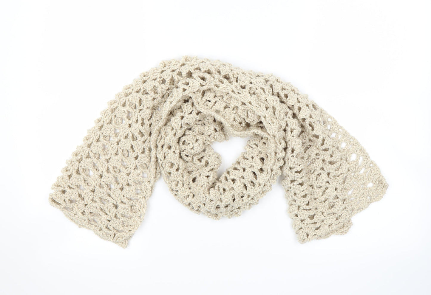 Preworn Womens Beige    Scarf