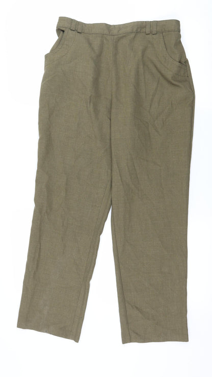 Womens UK Size 30 in Preworn Regular Fit  Green Trousers