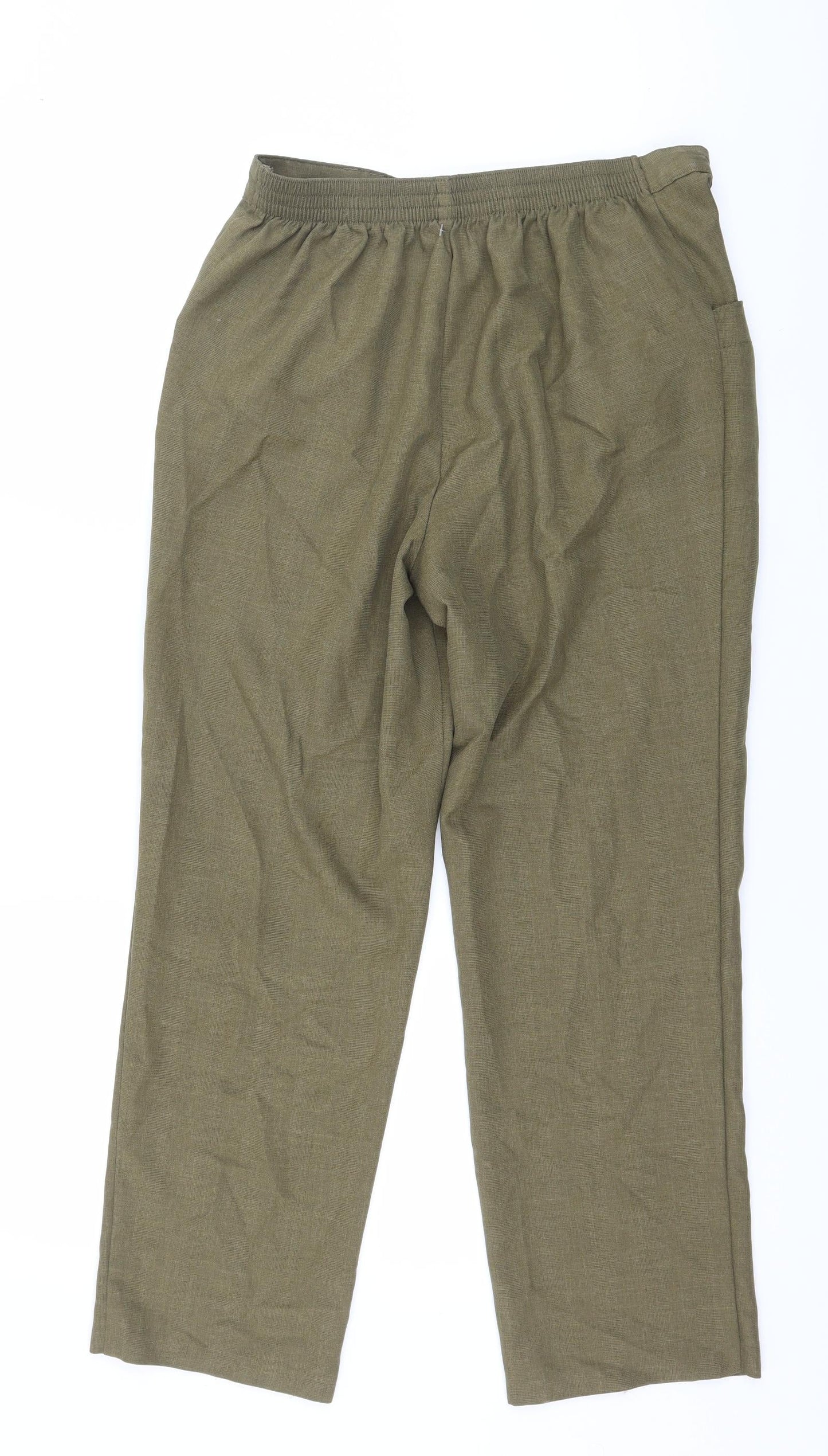 Womens UK Size 30 in Preworn Regular Fit  Green Trousers