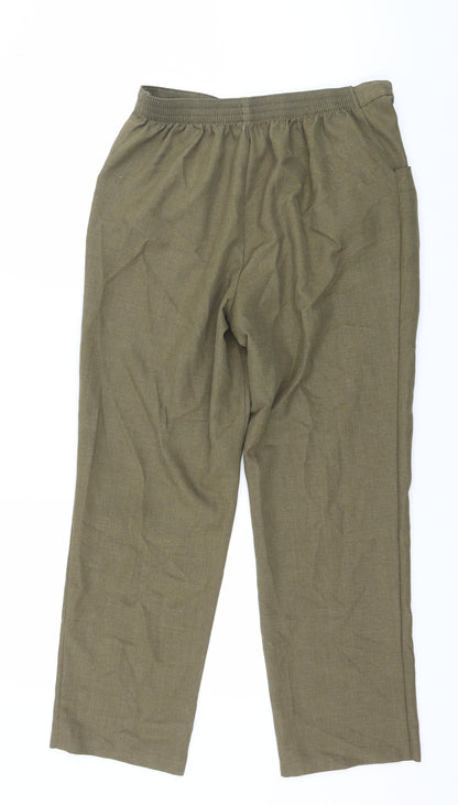 Womens UK Size 30 in Preworn Regular Fit  Green Trousers
