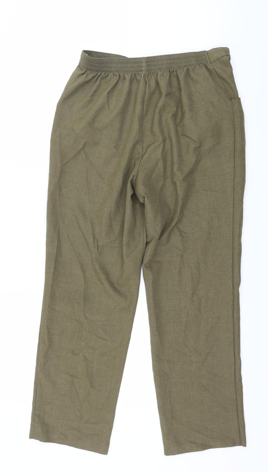 Womens UK Size 30 in Preworn Regular Fit  Green Trousers