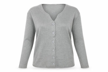 Paramour Womens Grey  Knit Cardigan Jumper Size M