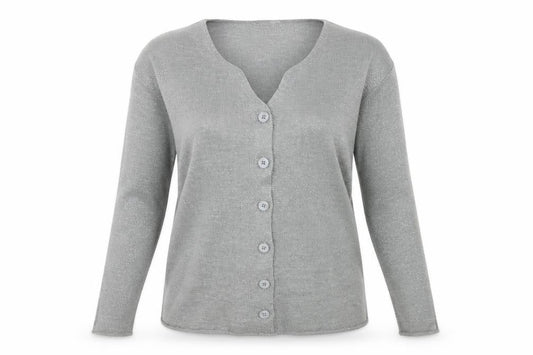 Paramour Womens Grey  Knit Cardigan Jumper Size M