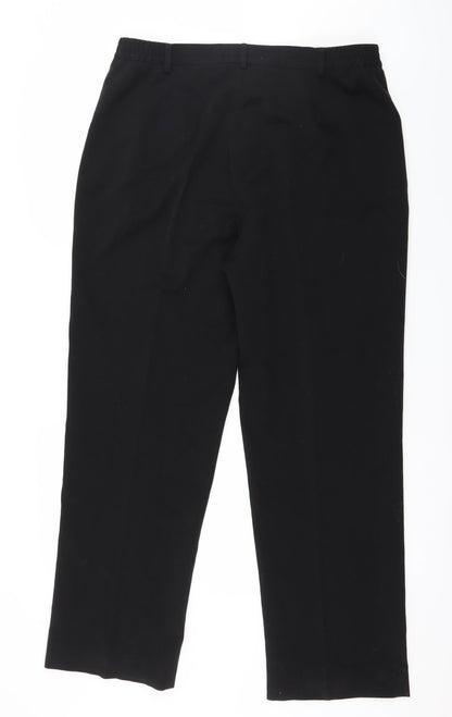 Womens UK Size 20 Oscar B Regular Fit  Black Trousers