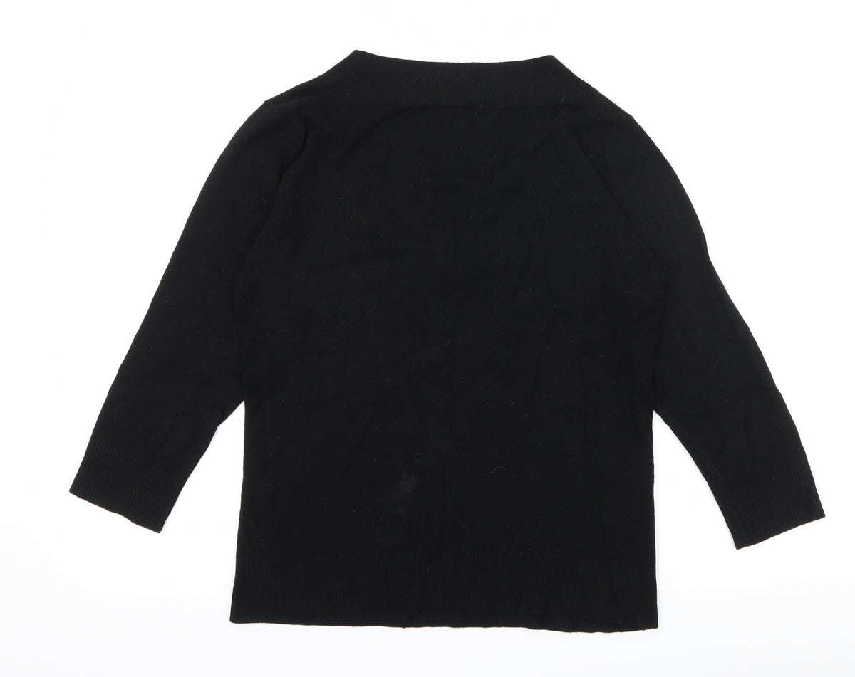 Atmosphere Womens Black  Knit Pullover Jumper Size 12