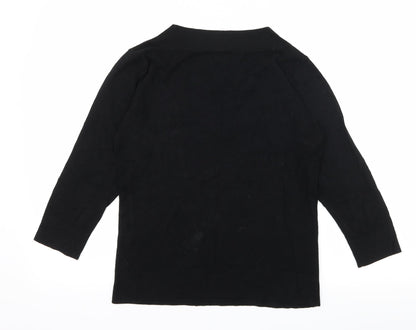 Atmosphere Womens Black  Knit Pullover Jumper Size 12