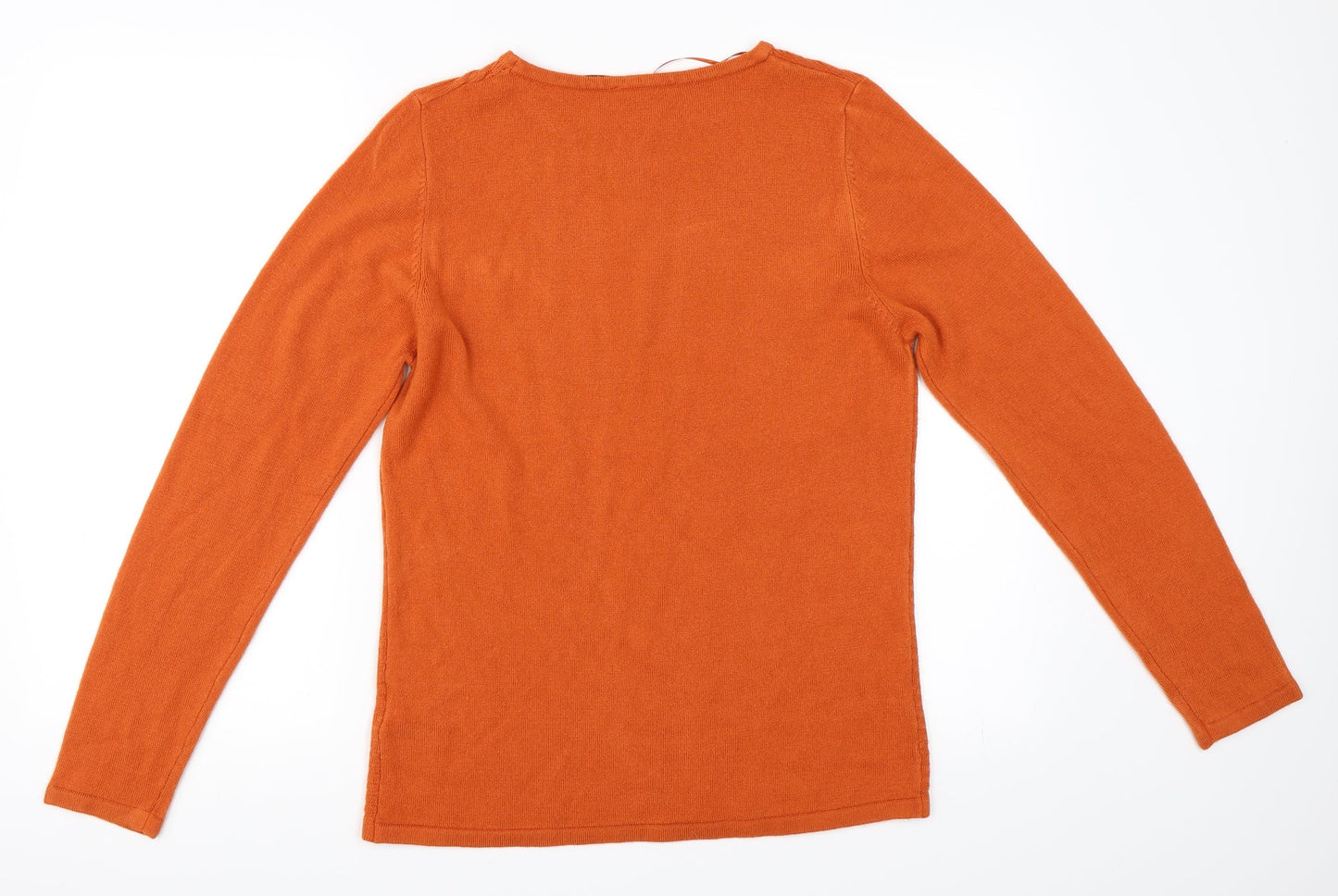 Anna Rose Womens Orange   Pullover Jumper Size L