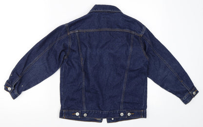 Adams Girls Blue  Denim Jacket  Size 9 Years