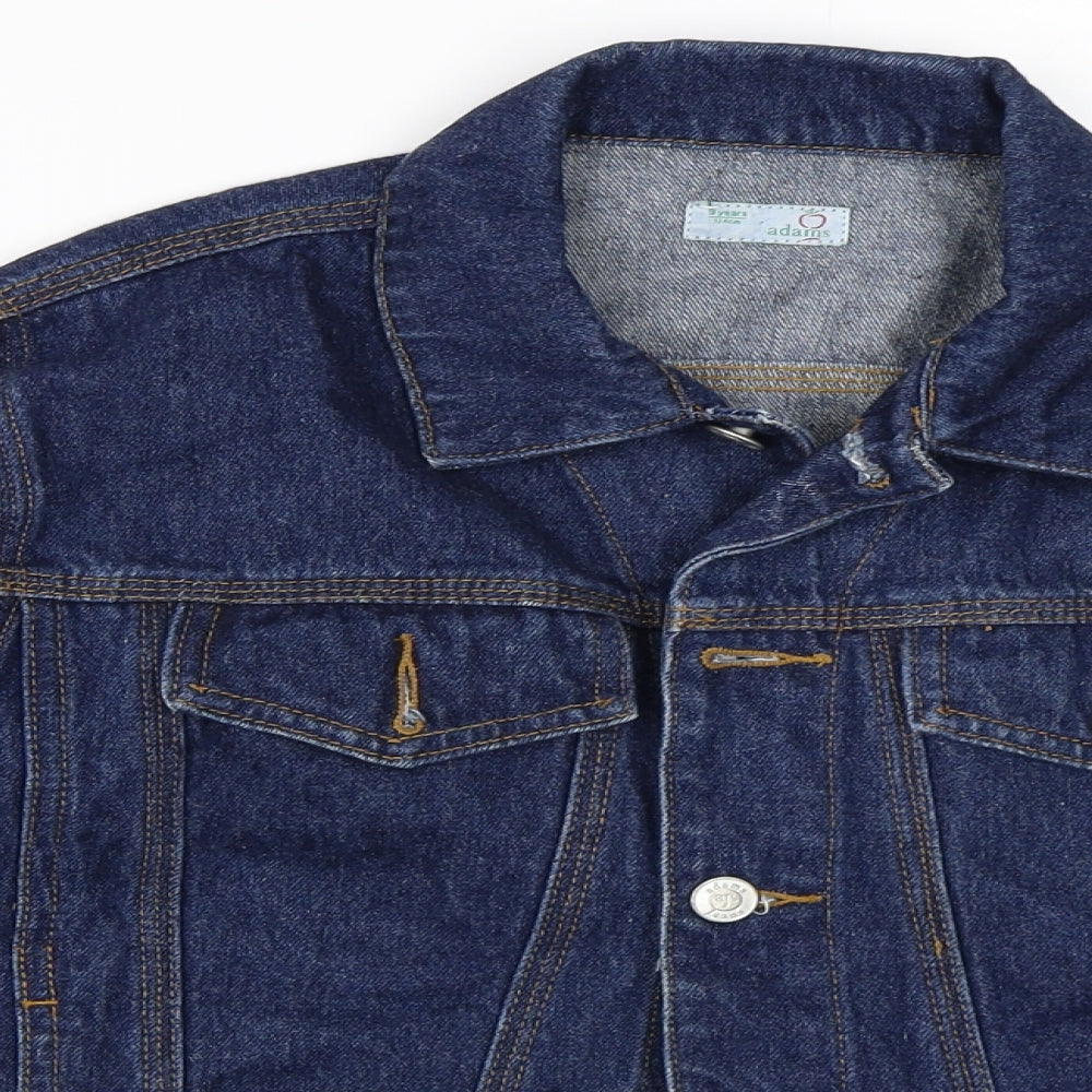 Adams Girls Blue  Denim Jacket  Size 9 Years