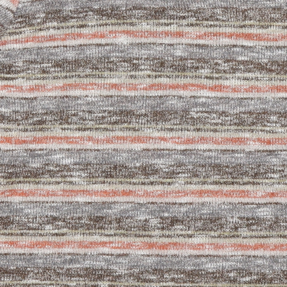 EWM Womens Orange Striped  Pullover Jumper Size 18