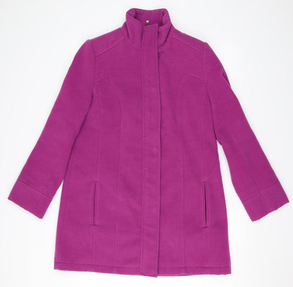 Elegance Fashion Womens Purple   Overcoat Coat Size 12