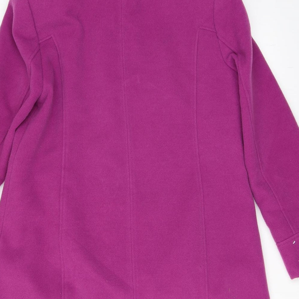 Elegance Fashion Womens Purple   Overcoat Coat Size 12