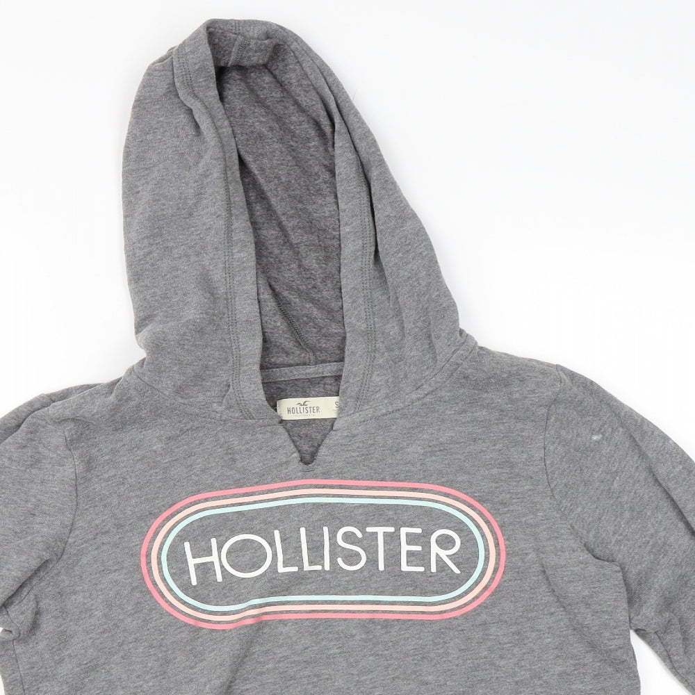 Hollister Womens Grey   Pullover Hoodie Size S