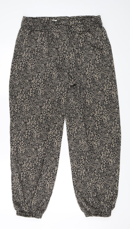 Womens UK Size M Villa Regular Fit Jogger Beige Trousers