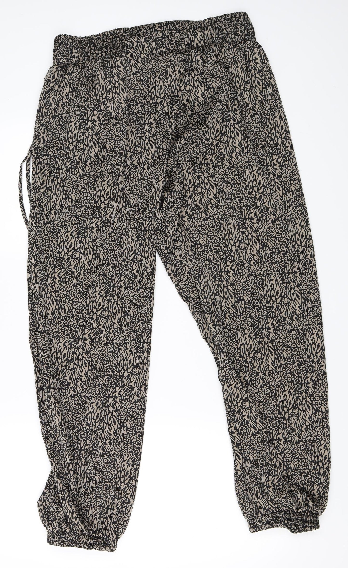 Womens UK Size M Villa Regular Fit Jogger Beige Trousers