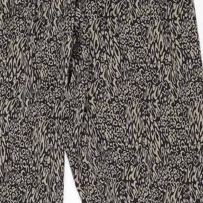 Womens UK Size M Villa Regular Fit Jogger Beige Trousers