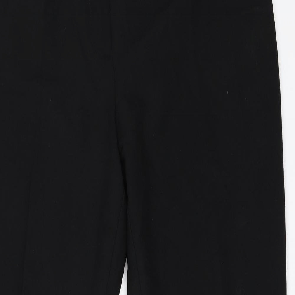 Womens UK Size 12 BHS Regular Fit  Black Trousers