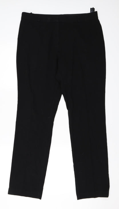 Marks and Spencer Womens Black   Trousers  Size 14 L31 in