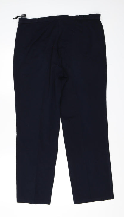 Womens UK Size 14 Marks and Spencer Regular Fit  Blue Trousers