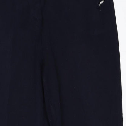 Womens UK Size 14 Marks and Spencer Regular Fit  Blue Trousers