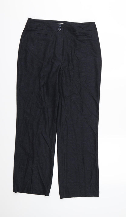 Womens UK Size 10 Country Casuals Regular Fit  Blue Trousers