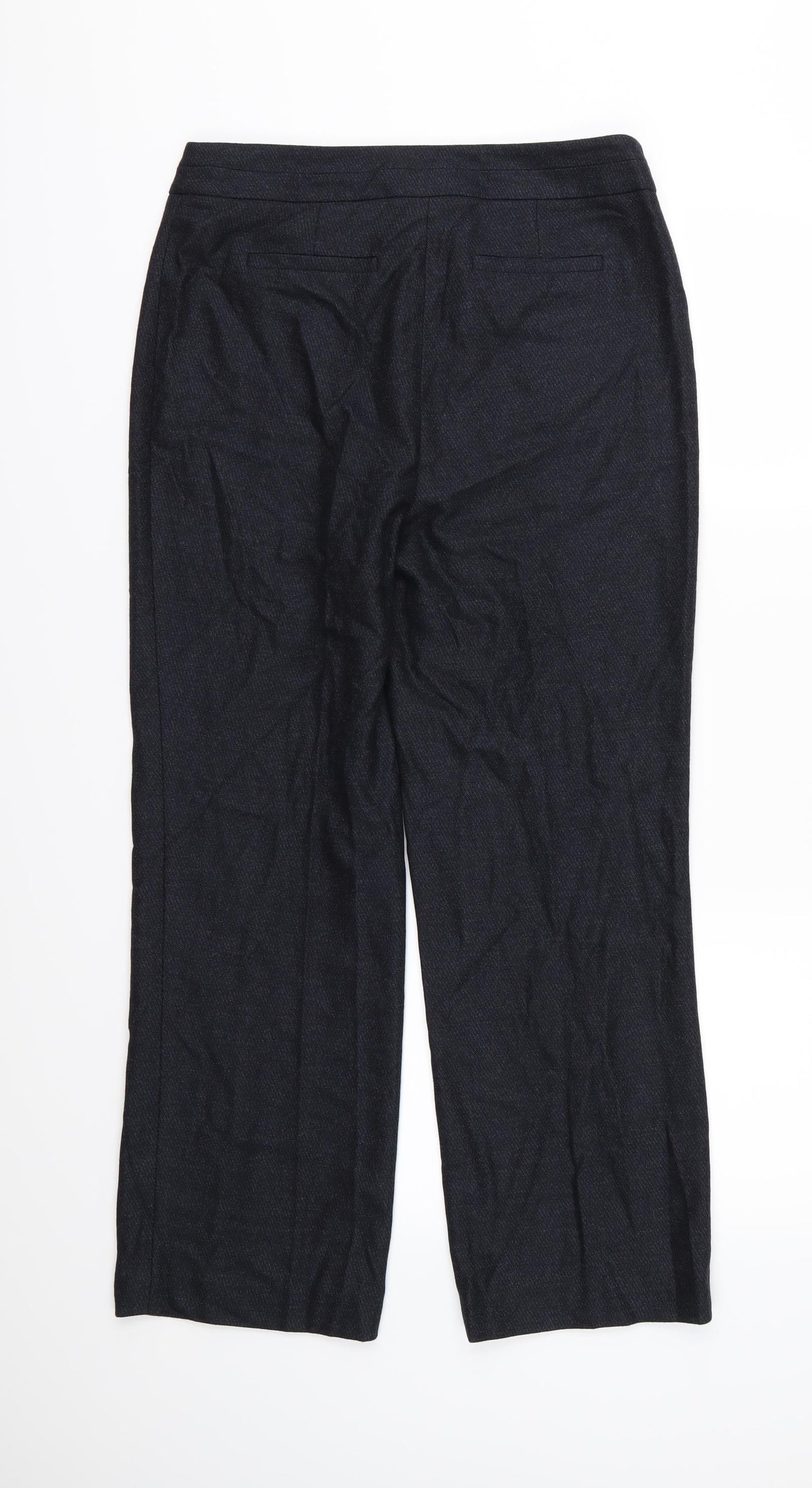 Womens UK Size 10 Country Casuals Regular Fit  Blue Trousers