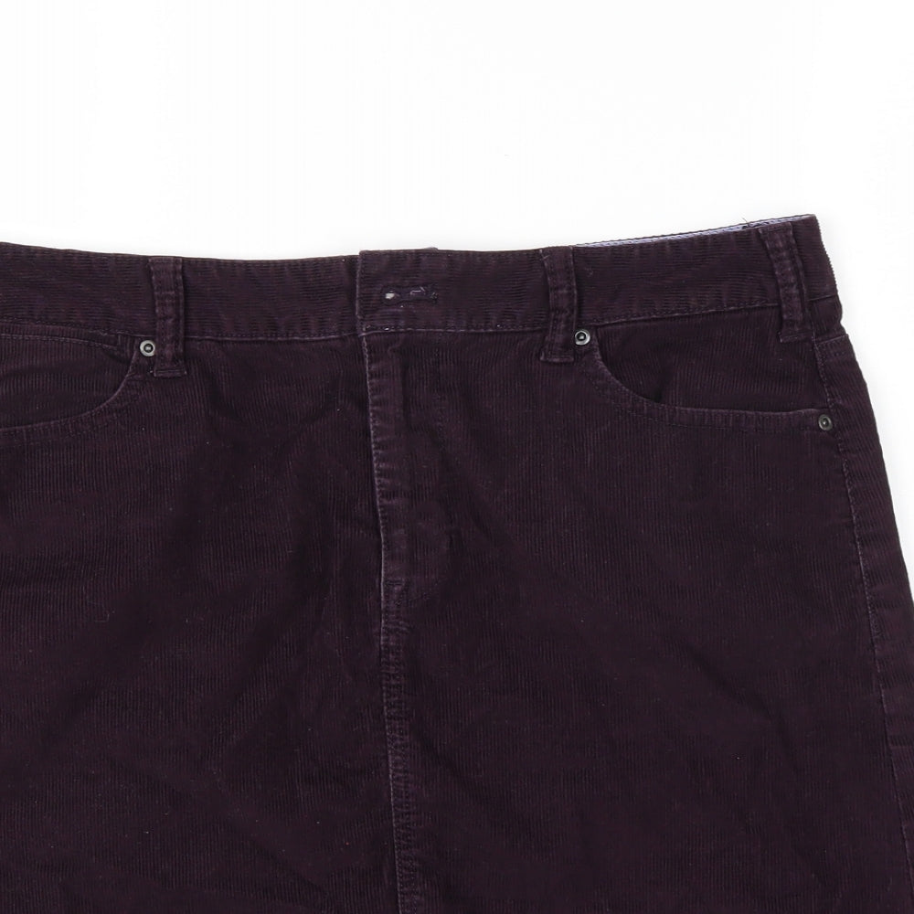 Gap Womens Purple  Rayon A-Line Set Size 12