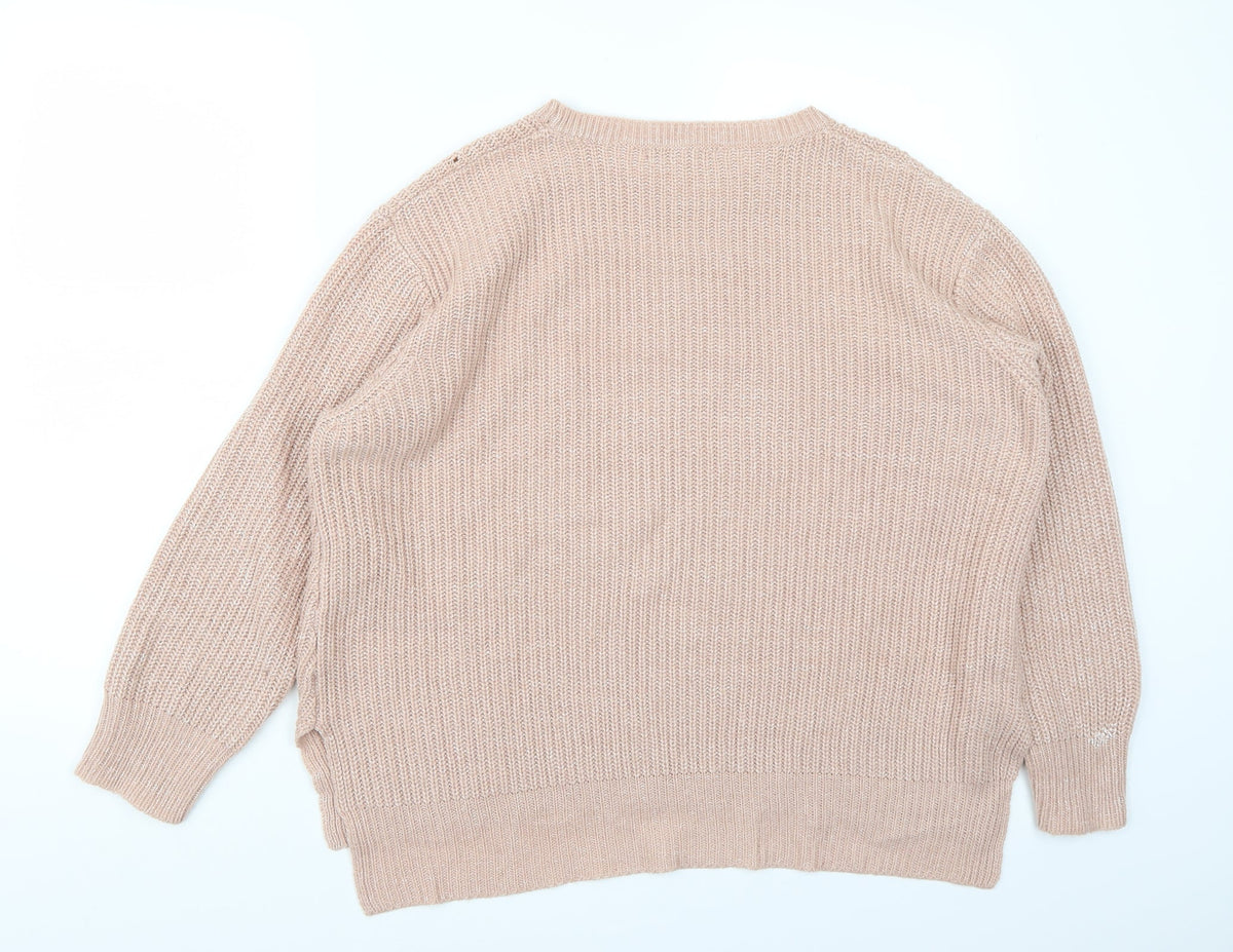 Peacocks Womens Pink   Pullover Jumper Size L