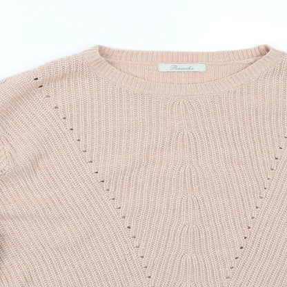 Peacocks Womens Pink   Pullover Jumper Size L