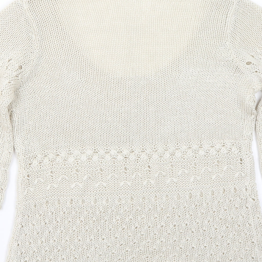 Tesini Womens Beige   Pullover Jumper Size 14