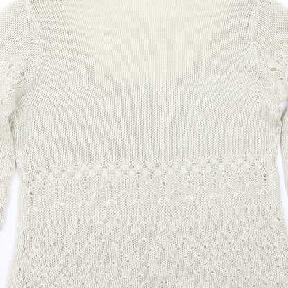 Tesini Womens Beige   Pullover Jumper Size 14