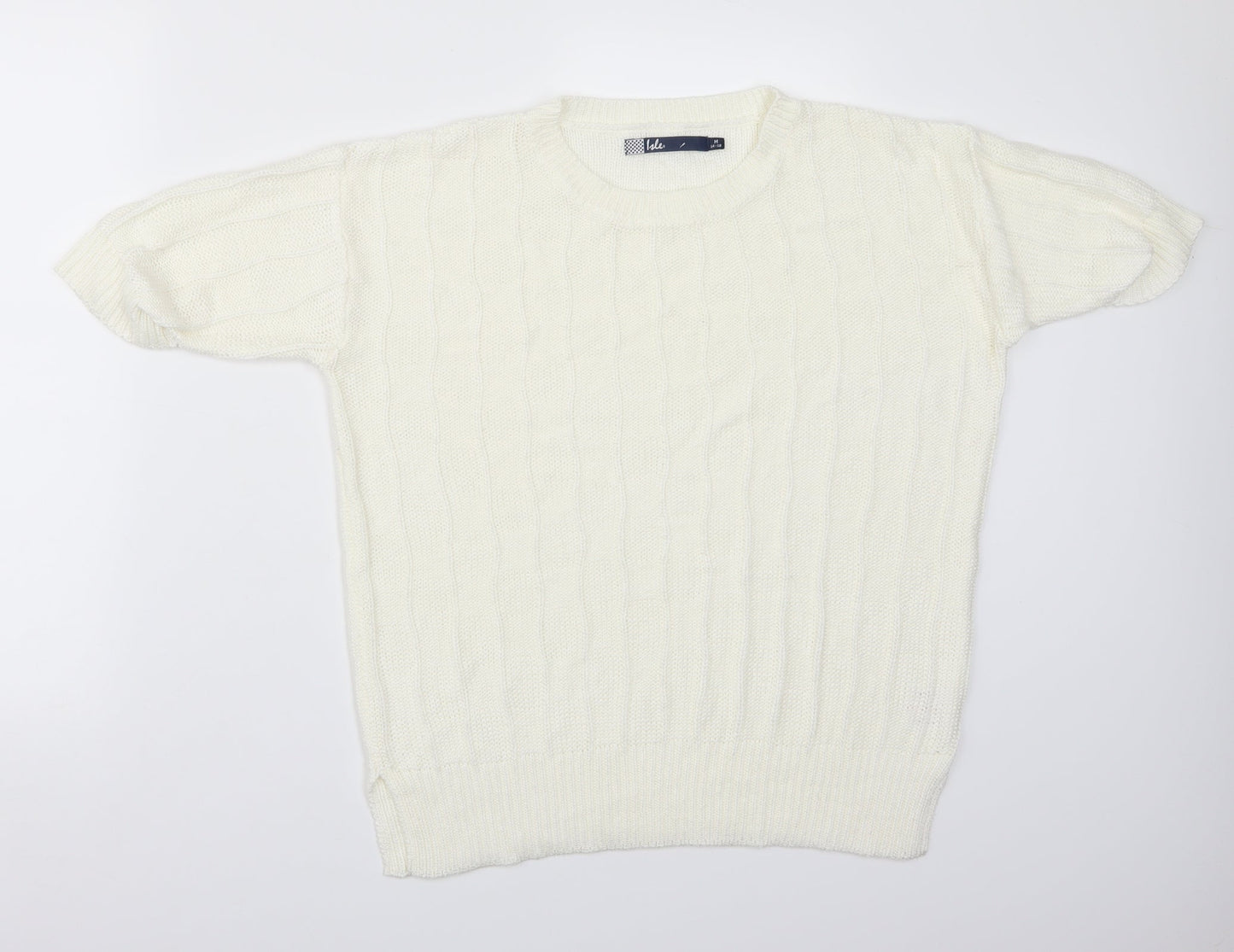 Isle Womens White   Basic T-Shirt Size M