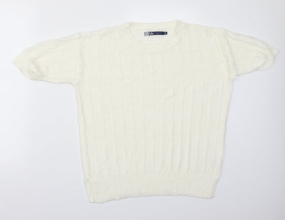 Isle Womens White   Basic T-Shirt Size M