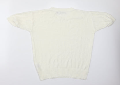 Isle Womens White   Basic T-Shirt Size M