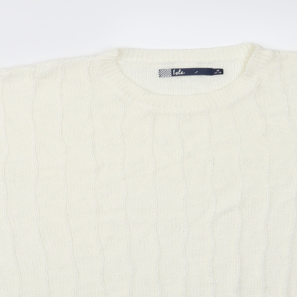 Isle Womens White   Basic T-Shirt Size M