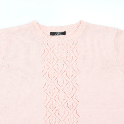 Womens UK Size M BM Pink Basic T-Shirt