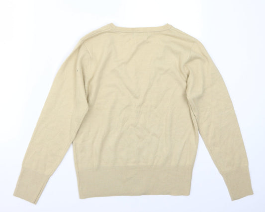 BM Womens Beige   Pullover Jumper Size S