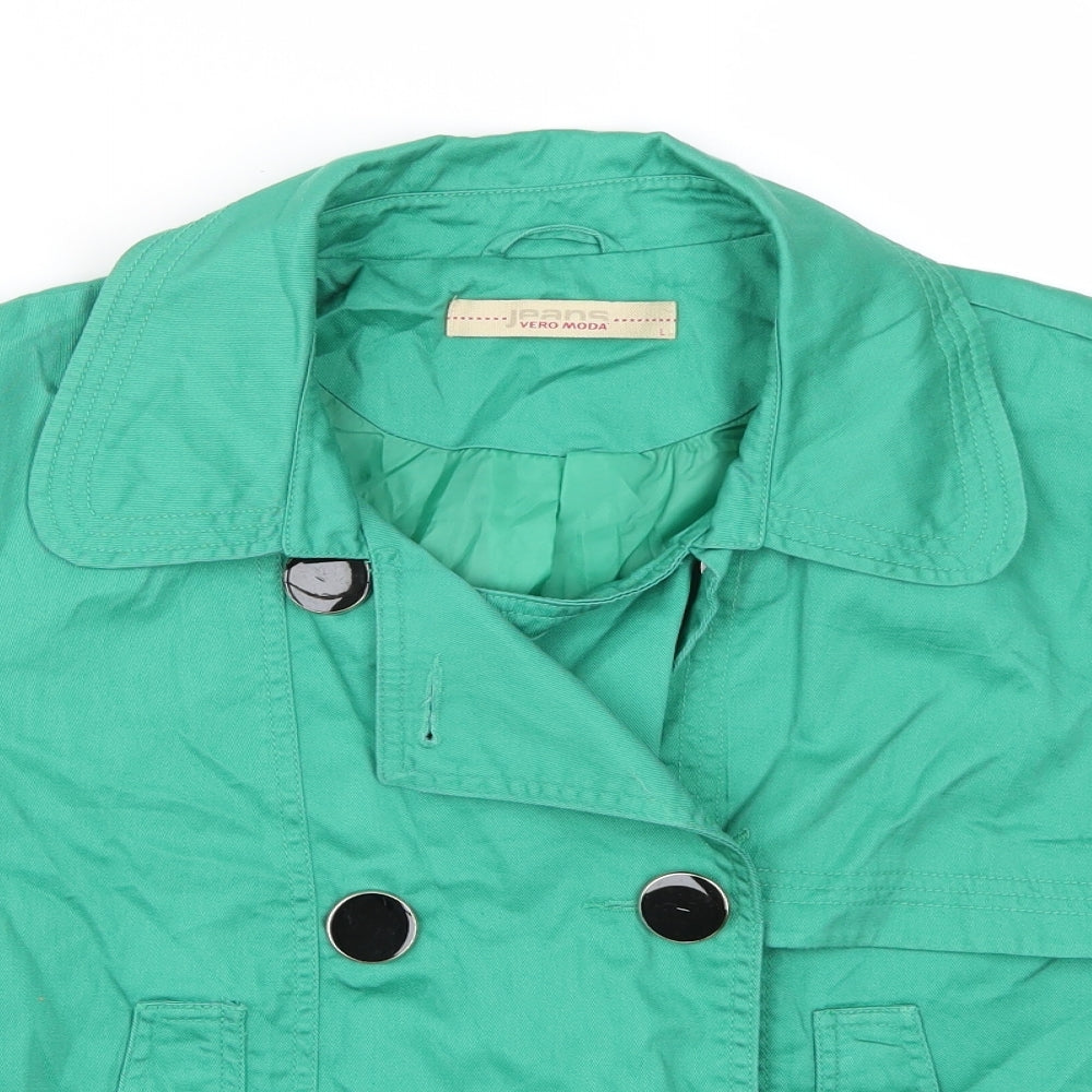 Womens UK Size L VERO MODA Green Jacket