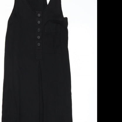 H&M Womens Black  Rayon A-Line  Size 6