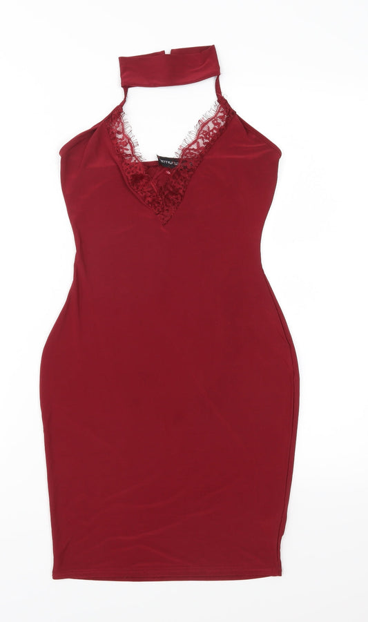PRETTYLITTLETHING Womens Red   Sheath  Size 6