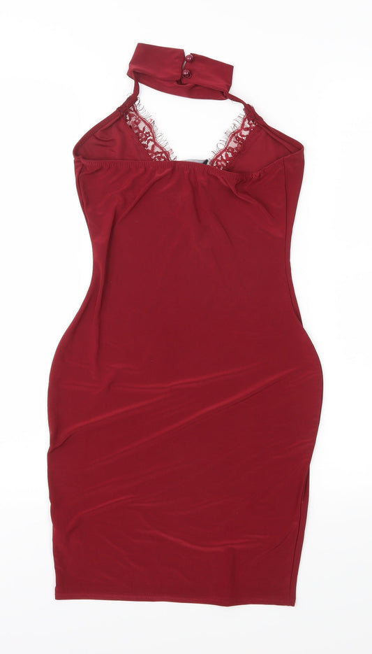 PRETTYLITTLETHING Womens Red   Sheath  Size 6