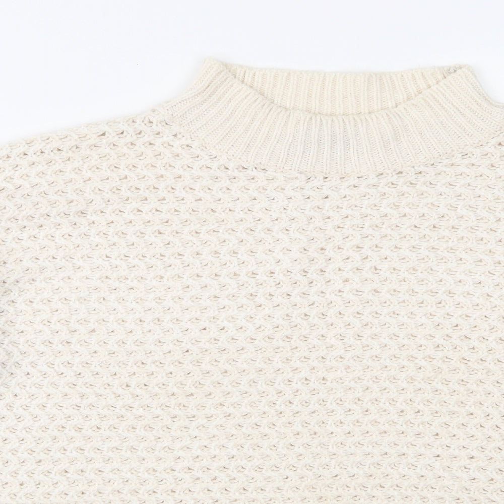 QED London Womens Ivory  Knit Pullover Jumper Size S