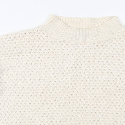 QED London Womens Ivory  Knit Pullover Jumper Size S