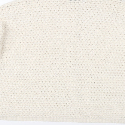 QED London Womens Ivory  Knit Pullover Jumper Size S
