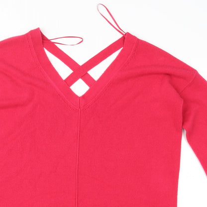 Matalan Womens Pink  Knit Pullover Jumper Size 8