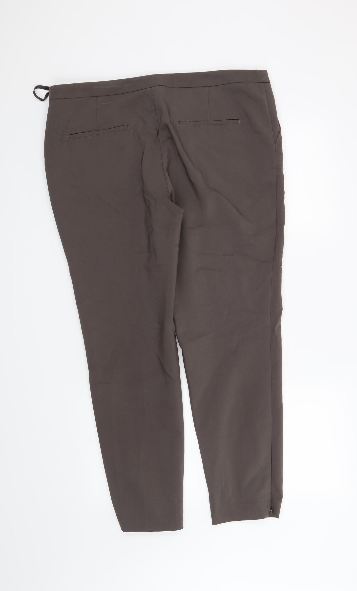 Womens UK Size 38 in NEXT Regular Fit  Brown Trousers